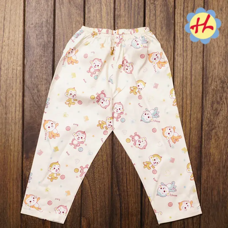 Children's Pink Printed Pajama Pants for Boys Girls Summer - Image 4