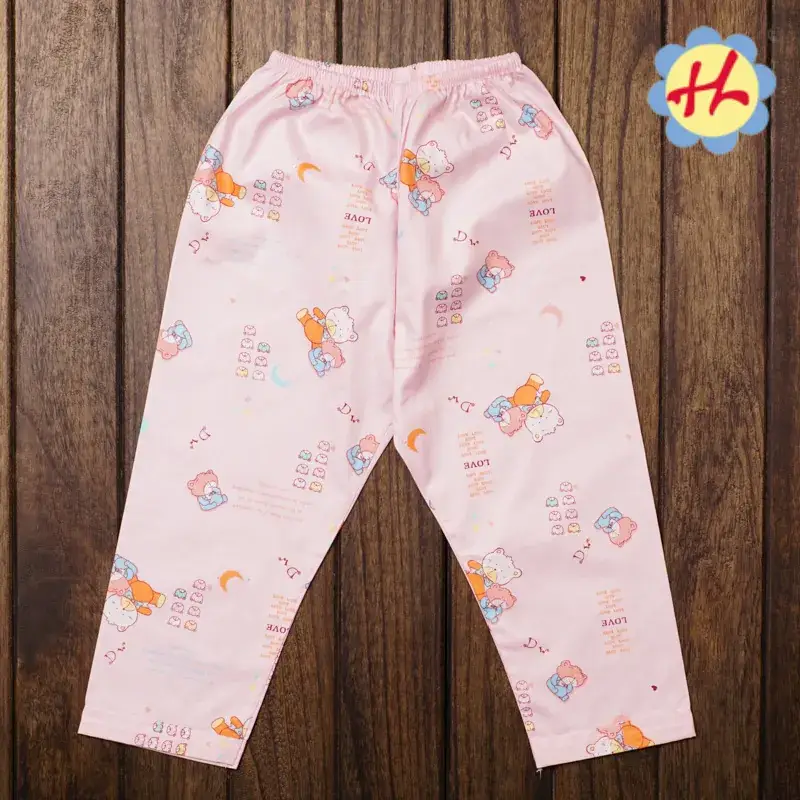 Children's Pink Printed Pajama Pants for Boys Girls Summer - Image 5