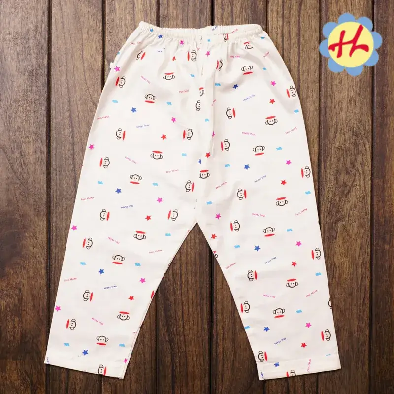 Children's Pink Printed Pajama Pants for Boys Girls Summer