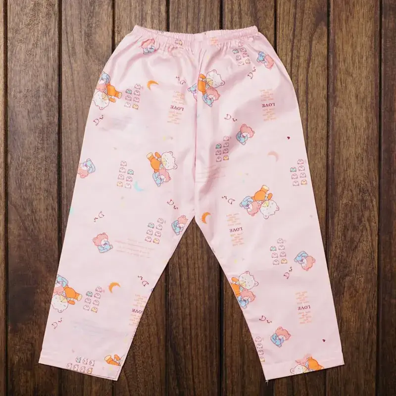 Children's Pink Printed Pajama Pants for Boys Girls Summer - Image 2