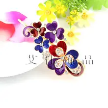 Blue Floral Diamond Hair Combs for Women — feature 42