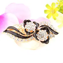 Blue Floral Diamond Hair Combs for Women — feature 45