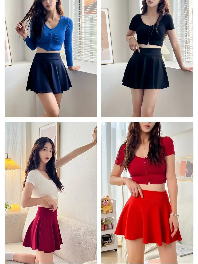 Black Cat Large Women's Anti-Scratch High Waist Shorts - Image 19