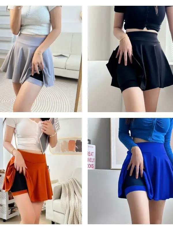 Black Cat Large Women's Anti-Scratch High Waist Shorts - Image 20
