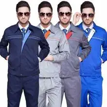 Men Women Summer Thin Short Sleeve Labor Protection Work Clothes Auto Workshop Suits — feature 15