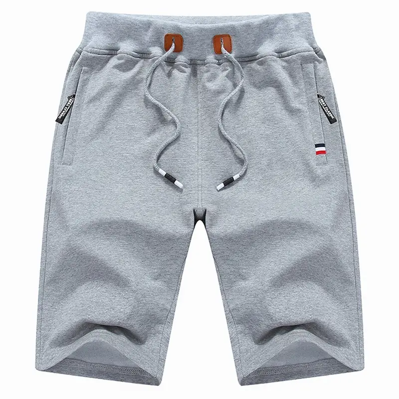 Men Knitted Shorts Olive Green Casual Dropshipping