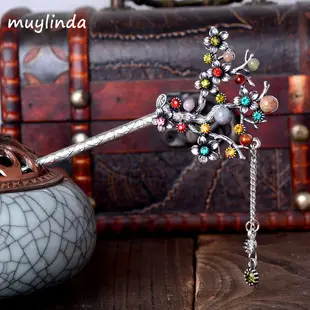 Crystal Drill Butterfly Hair Clip Red Silver — feature 15