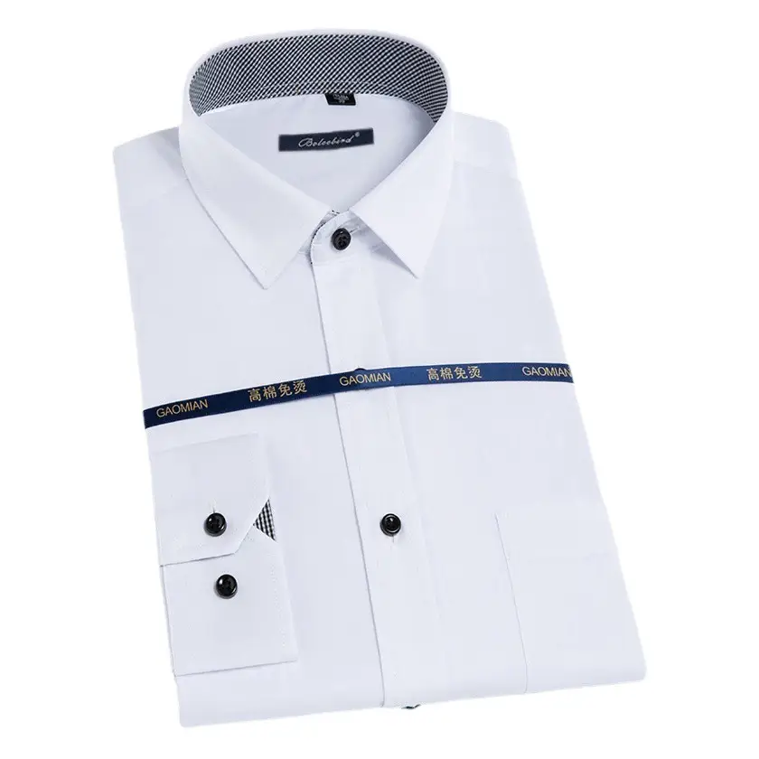 White Slim Fit Business Men's Shirt