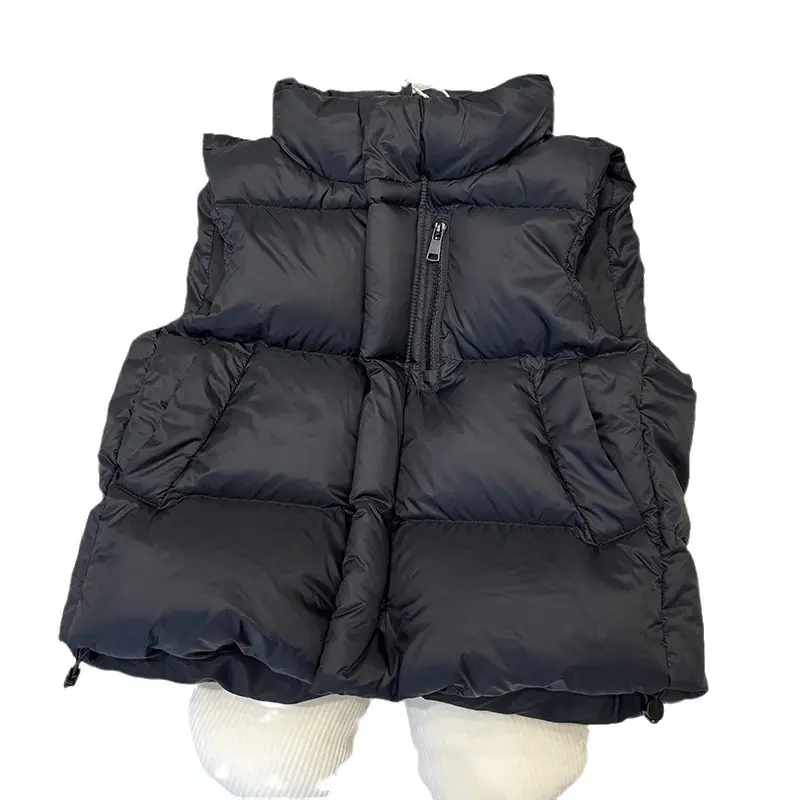2025 Kids Down Vest Black Collar Sports Vest - Image 5