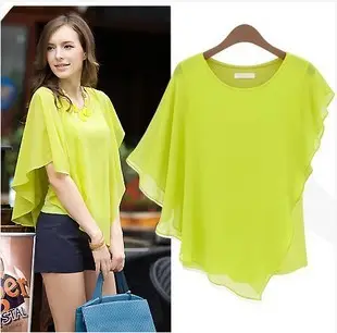 Black Ruffled Chiffon T-Shirt Women European American Commuter - Image 2