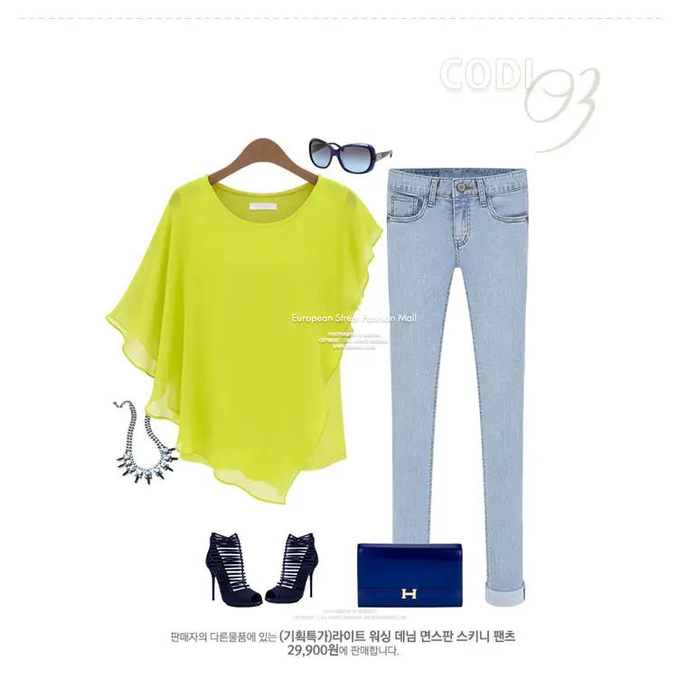 Black Ruffled Chiffon T-Shirt Women European American Commuter — feature 7