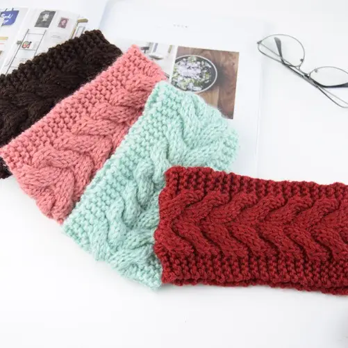 Pink Twist Knitted Wool Hair Band Ear Protector - Image 37