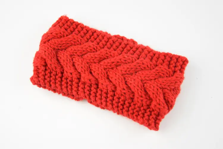 Pink Twist Knitted Wool Hair Band Ear Protector - Image 10