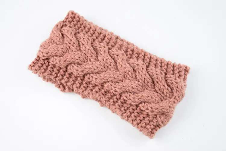Pink Twist Knitted Wool Hair Band Ear Protector - Image 24
