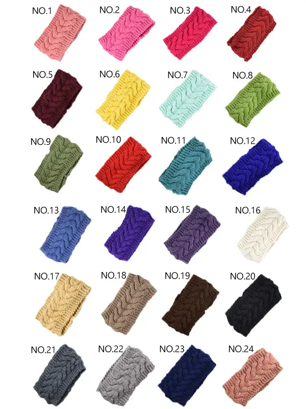 Pink Twist Knitted Wool Hair Band Ear Protector - Image 25