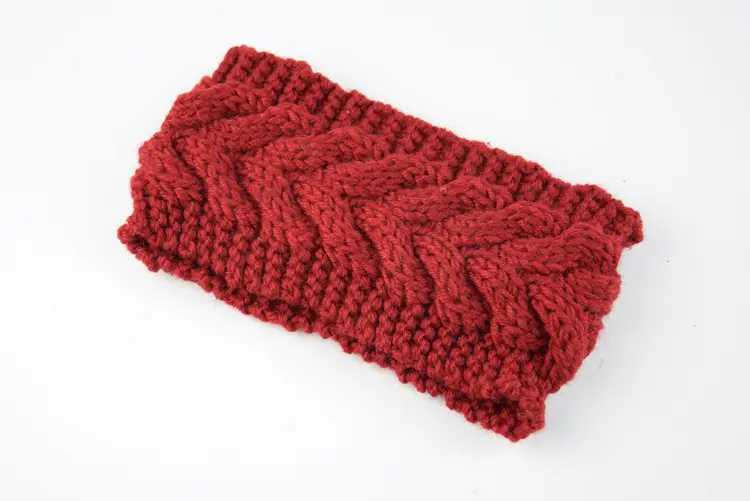 Pink Twist Knitted Wool Hair Band Ear Protector - Image 4