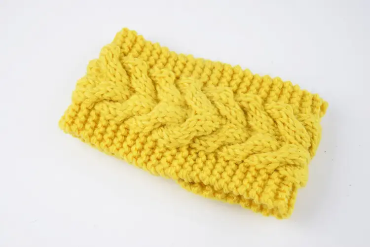 Pink Twist Knitted Wool Hair Band Ear Protector - Image 6