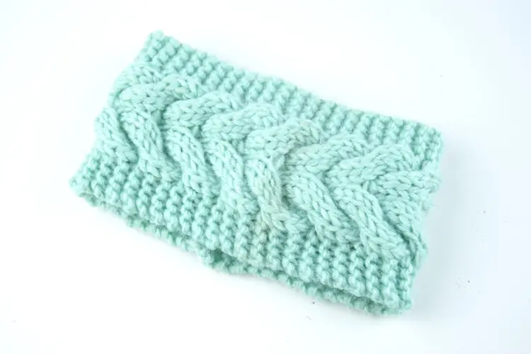 Pink Twist Knitted Wool Hair Band Ear Protector - Image 7