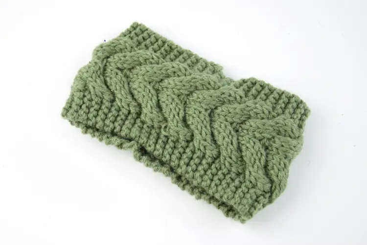 Pink Twist Knitted Wool Hair Band Ear Protector - Image 9