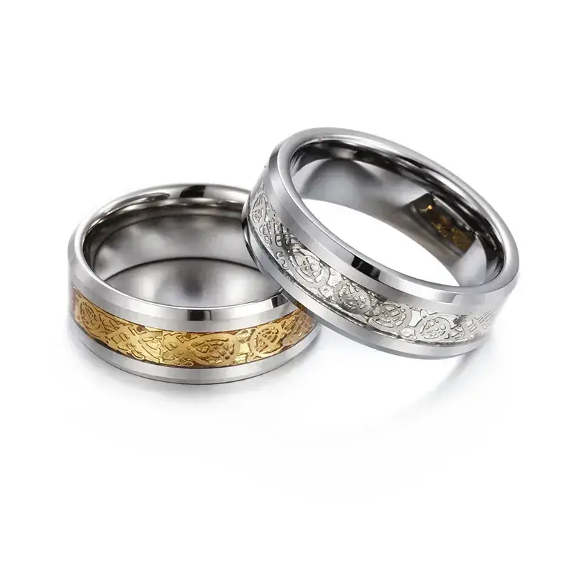 Tungsten Steel Dragon Ring for Men Women - Image 4