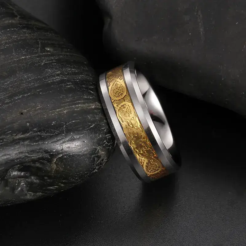 Tungsten Steel Dragon Ring for Men Women - Image 5