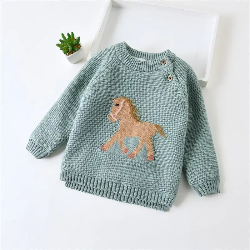 Boys' Yellow Whale Knit Sweater for Small Kids - Image 6