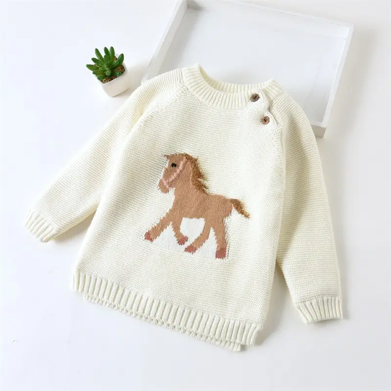 Boys' Yellow Whale Knit Sweater for Small Kids - Image 8