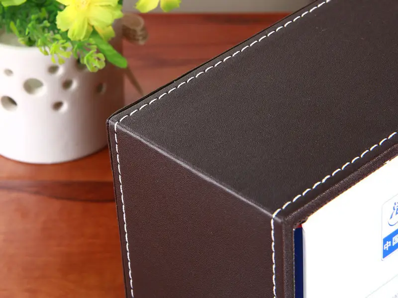 Coffee Color Leather Tissue Box 25x13cm — feature 8