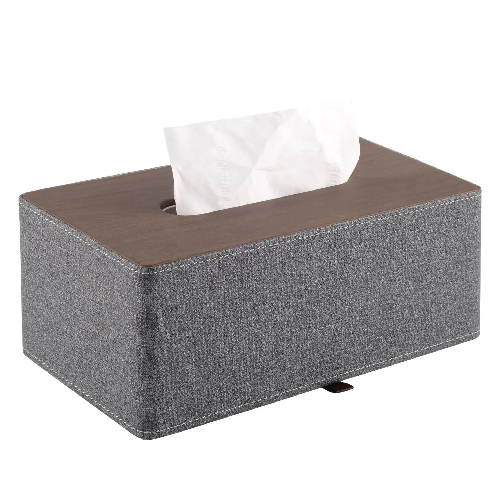 Coffee Color Leather Tissue Box 25x13cm - Image 10