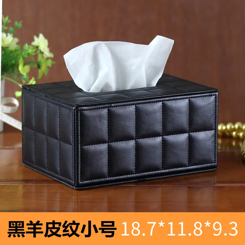 Coffee Color Leather Tissue Box 25x13cm - Image 14