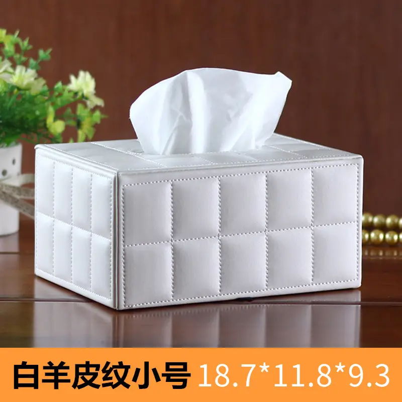 Coffee Color Leather Tissue Box 25x13cm - Image 15