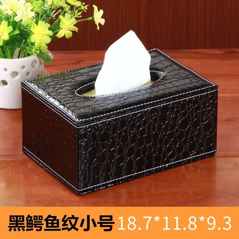Coffee Color Leather Tissue Box 25x13cm - Image 16