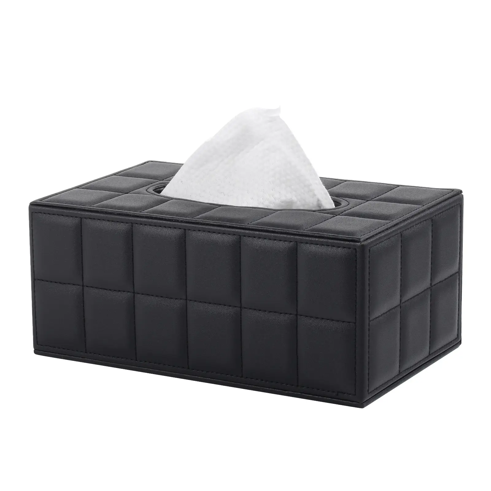 Coffee Color Leather Tissue Box 25x13cm - Image 6