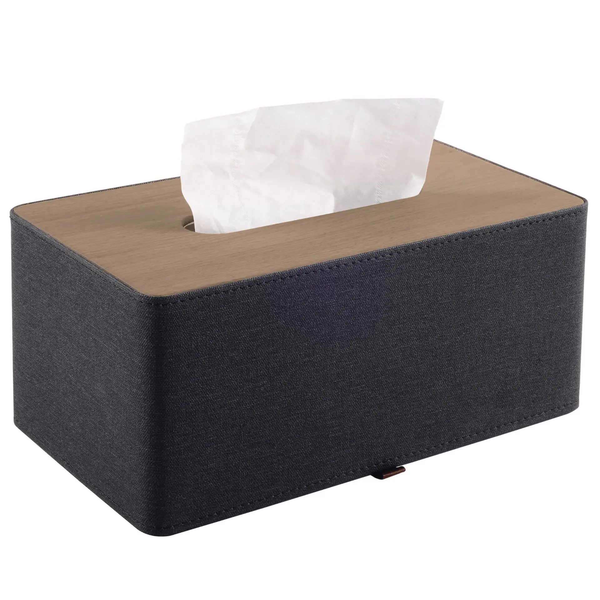 Coffee Color Leather Tissue Box 25x13cm - Image 9
