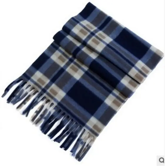 Men & Women Velvet Shawl Scarf Red Plaid Black White - Image 4