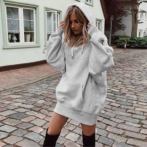 2019 Women's Black Turtleneck Hooded Sweater Set - Image 5