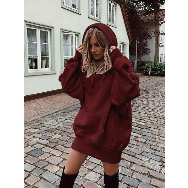 2019 Women's Black Turtleneck Hooded Sweater Set - Image 7