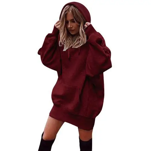 2019 Women's Black Turtleneck Hooded Sweater Set - Image 3