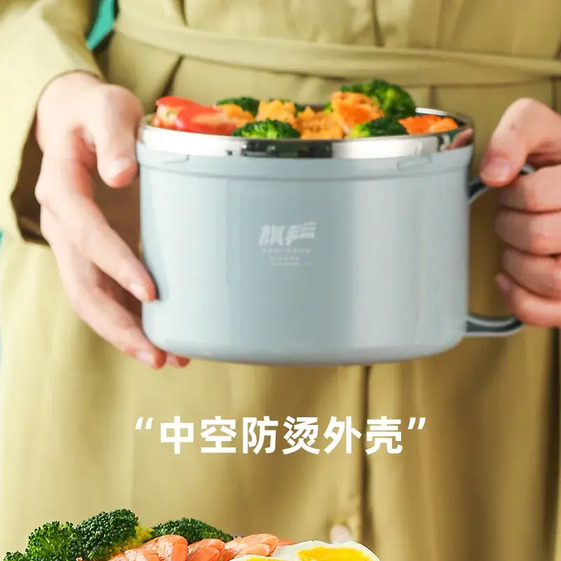 304 Stainless Steel Lunch Box Double Insulation Pink - Image 9