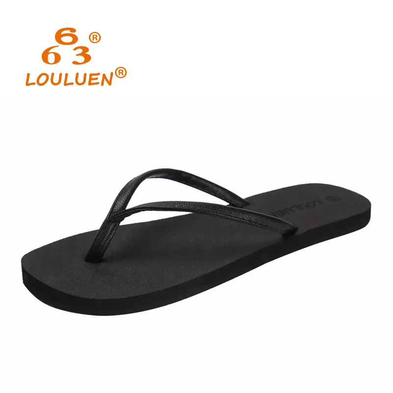 Couple Flip Flops Summer Black Brown Korean Style