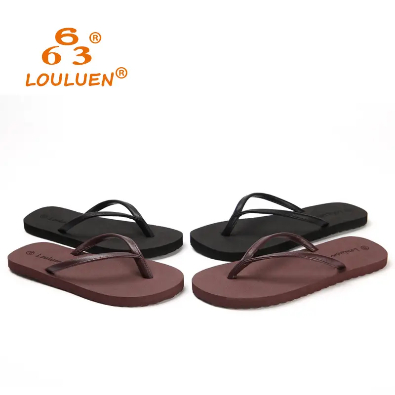 Couple Flip Flops Summer Black Brown Korean Style