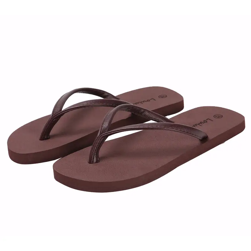 Couple Flip Flops Summer Black Brown Korean Style