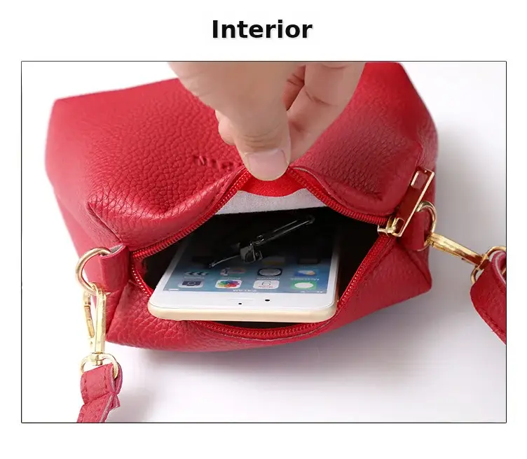 Women's 4-Piece Pink Leather Handbag Set — feature 51
