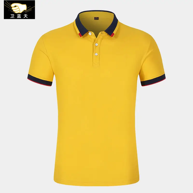 Blue Korean Style Men's Polo Shirt Small - Image 12
