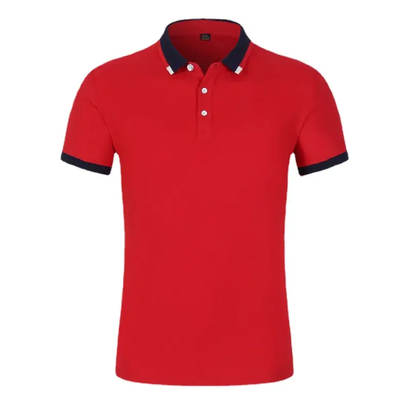Blue Korean Style Men's Polo Shirt Small - Image 13