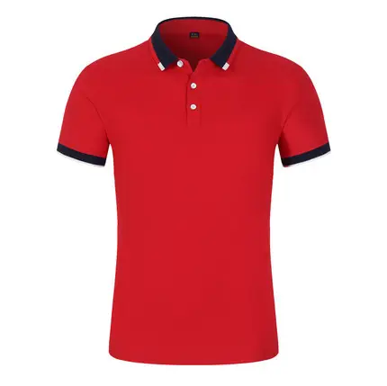 Blue Korean Style Men's Polo Shirt Small - Image 2
