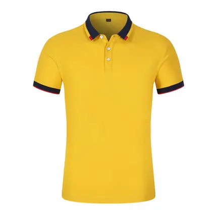 Blue Korean Style Men's Polo Shirt Small - Image 3