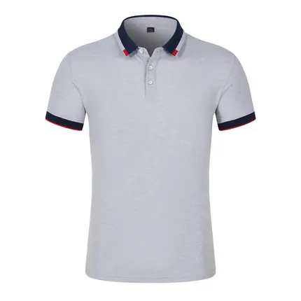 Blue Korean Style Men's Polo Shirt Small - Image 6