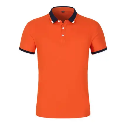 Blue Korean Style Men's Polo Shirt Small - Image 7