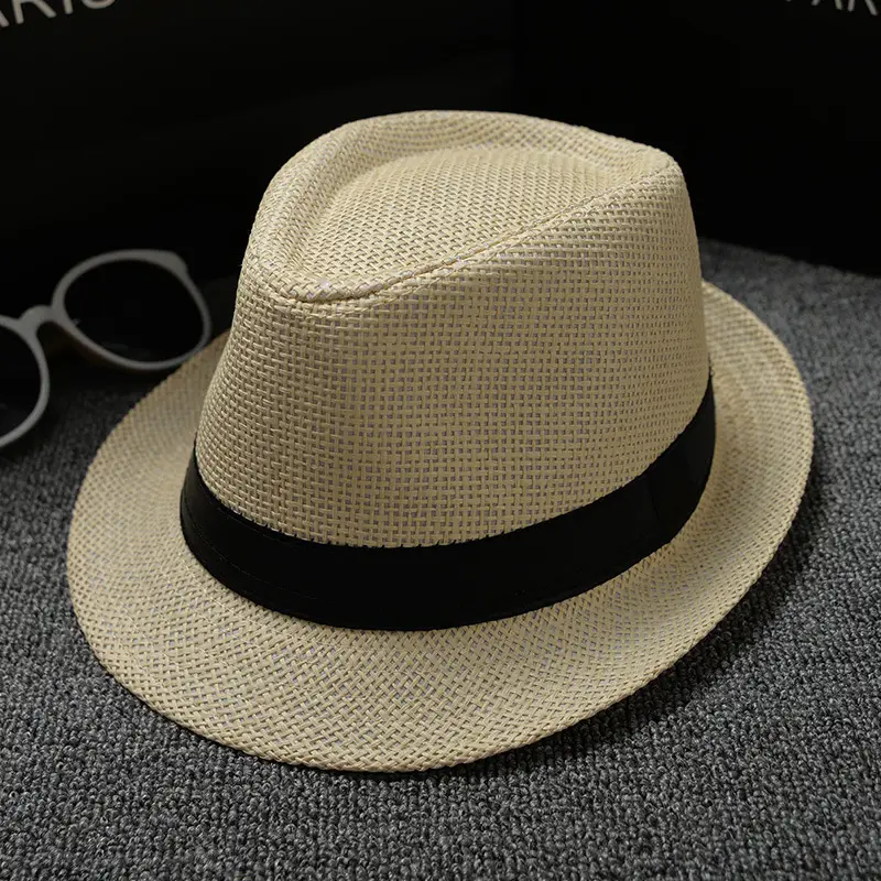 Brown Plain Cloth Jazz Hat for Men Women - Image 10
